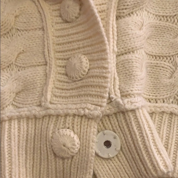 Juicy Couture cropped off white sweater size L - Picture 5 of 7